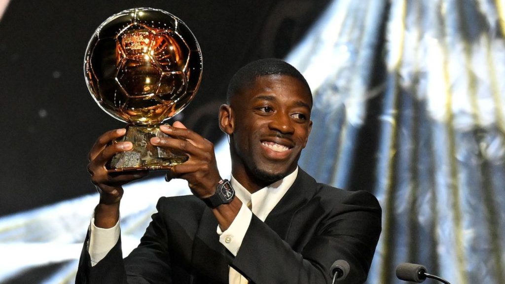 Paris St-Germain's Ousmane Dembele wins the 2025 Ballon d'Or